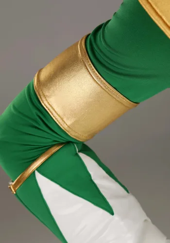 Vista 6 de Disfraz auténtico para hombre de Power Rangers Green Ranger Multicolor