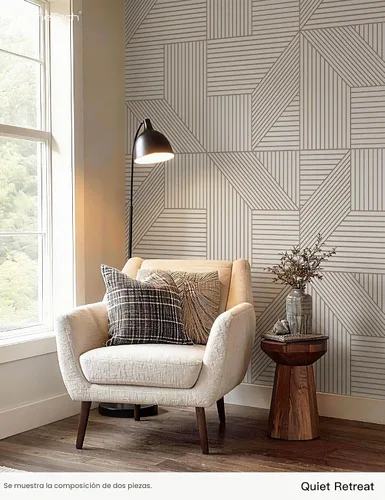 Vista 4 de JaneTech Paneles acústicos de pared de 23.62 x 23.62 pulgadas, 6 paneles absorbentes de sonido, reducción de ruido y control de eco para decoración