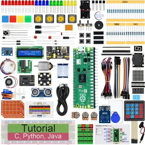 Vista 8 de Freenove Kit de inicio definitivo para Raspberry Pi Pico (incluido), microcontrolador Cortex-M0+ de doble núcleo, tutorial detallado de 767 páginas