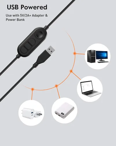 Vista 8 de Anillo de luz mejorado para laptop, monitor y escritorio: luz LED difusa para computadora con clip seguro para pantalla, soporte de monitor