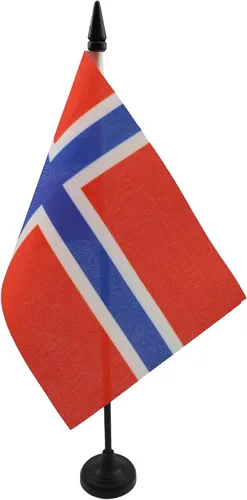 Vista 145 de AZ FLAG Aland Table Flag 4x6 in 100D Polyester Plastic Base Indoor use Finnish 15x10 cm desk flag stitched finish with reinforced edges with