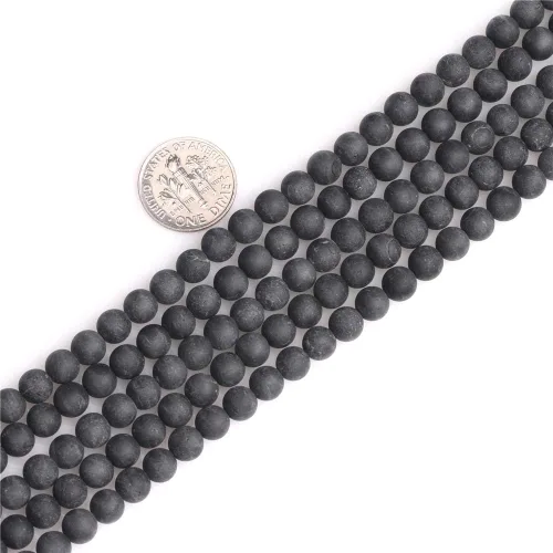Vista 8 de JOE FOREMAN Cuentas de turmalina negra para hacer joyas, piedras preciosas naturales, semipreciosas, 0.079 in, redondas, facetadas de 15 pulgadas