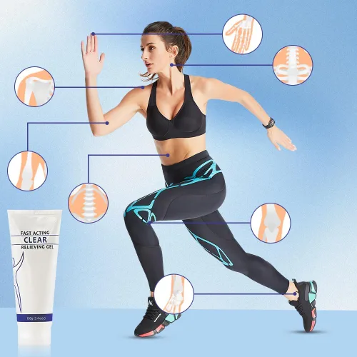 Vista 2 de Gel refrescante calmante de 3.53 onzas, alivia el cuerpo, alivia el dolor, lociones de gel refrescante calmante deportivo para el cuidado