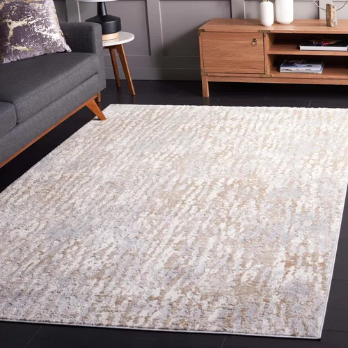 Vista 14 de SAFAVIEH Lagoon Collection - Alfombra de pasillo, 2 pies 2 pulgadas x 8 pies, beige y gris, diseño abstracto moderno, no desprende pelusa y de fácil