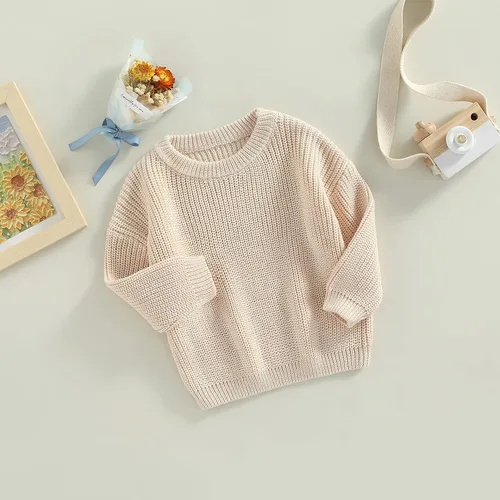 Vista 3 de Conjunto de Pascua para bebé niña, suéter de punto, cárdigan de manga larga con diseño de conejo, ropa de otoño e invierno