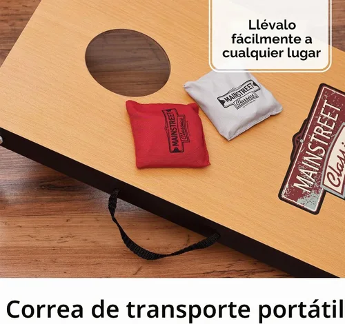 Vista 5 de Mainstreet Classics Micro Bean Bag Toss: Travel Sized, (15.7 "x 10.5" Boards) Mini juego de juegos Cornhole