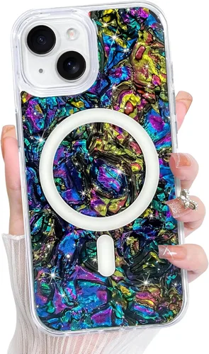 Vista 71 de Bonoma - Funda para iPhone 17 Pro Max 2025 con cristales brillantes, purpurina brillante