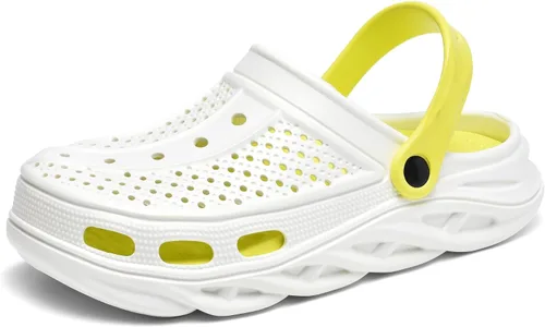 Vista 11 de Zuecos con forro de piel para mujer y hombre, pantuflas cálidas y mullidas, zapatos de jardín de invierno, sandalias para interiores y exteriores