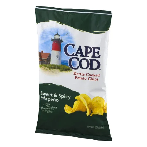 Vista 4 de Cape Cod Potato Chips, Hervidor de agua cocido, jalapeño dulce y picante, 8 onzas, (paquete de 3)