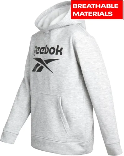 Vista 2 de Reebok Sudadera para niños Sudadera con capucha Active Fleece Pullover (Talla 4-20)