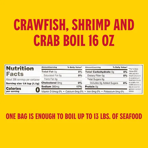 Vista 7 de Louisiana Fish Fry Products Condimento para hervir cangrejos, camarones y cangrejos, condimento completo en polvo de mariscos picante y delicioso