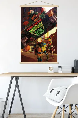 Vista 5 de Trends International Teenage Mutant Ninja Turtles: Mutant Mayhem - Póster de pared de una hoja, 22.37 x 34.00 pulgadas, paquete de impresión premium
