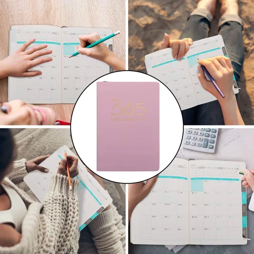 Vista 3 de Tofficu 1 Pc 2021 2021 Agenda Book Notepad Journals 2020 2021 Planner Diary Book Monthly Agenda Organizer Cuadernos Notbook Notebook Hardcover