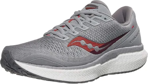 Vista 2 de Saucony Triumph 18 Road - Tenis de correr para hombre, Verde azulado profundoPlata