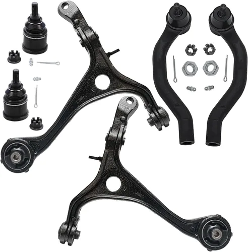 Vista 52 de Detroit Axle - Kit de brazos de control delantero para Chevy Silverado 1500 GMC Sierra 1500 GMC Sierra 1500 Avalanche Yukon Tahoe Escalade ESV EXT