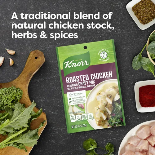 Vista 4 de Knorr Gravy Mix, salsa de pollo asado, 1.2 oz
