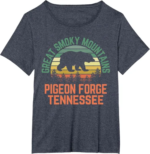 Vista 67 de Camiseta Pigeon Forge Great Smoky Mountains National Park Tennessee, Negro, S