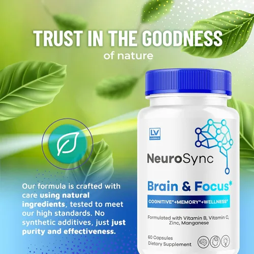 Vista 3 de (2 unidades) NeuroSync Brain Capsules, Neuro Sync Brain & Focus, NeuroSync Brain, NeuroSync Advanced Formula Capsules, NeuroSync Brain and Focus