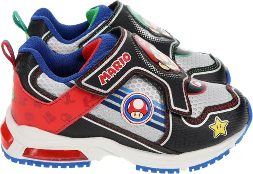 Vista 2 de SUPER MARIO Brothers Mario and Luigi - Tenis para niños, tenis iluminados, tenis mixtos, talla 11 a 3 para niños