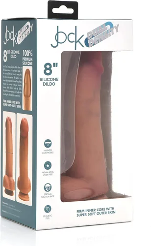 Vista 24 de CURVE TOYS Consolador Jock de doble densidad de 6 pulgadas para hombres, mujeres y parejas. Consolador de silicona de alta calidad ultra realista