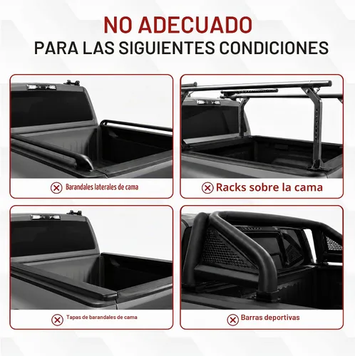 Vista 5 de MOSTPLUS - Cubierta de cama de camioneta plegable cuadrada dura de aluminio compatible con Dodge Ram 1500 2009-2025 Inclu. Fleetside clásico y nueva