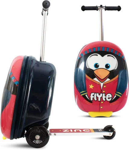 Vista 15 de Flyte Zincflyte Scooter de equipaje para niños de 18 pulgadas - Fifi el flamenco
