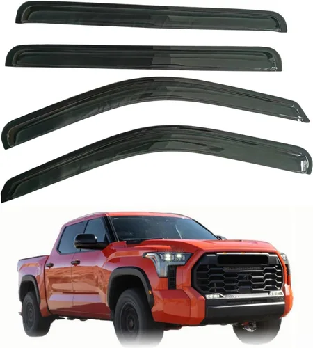 Vista 15 de Parasol para ventana exterior, protectores de lluvia compatibles con Toyota 4Runner 2025-2026, deflector de ventilación de viento, humo, 4 piezas