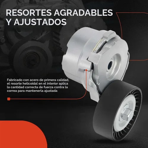 Vista 5 de A-Premium (F150) Conjunto de tensor de correa con polea compatible con Ford