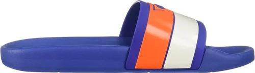 Vista 6 de GUESS Sandalias Edeno Slide para hombre, Azul (Medium Blue)