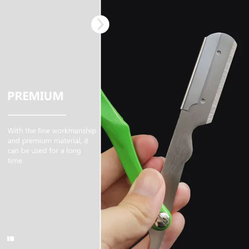Vista 7 de Beavorty Barber Razor Holder Mens Hair Blade Straight Razor Stand Professional Shaving Supply