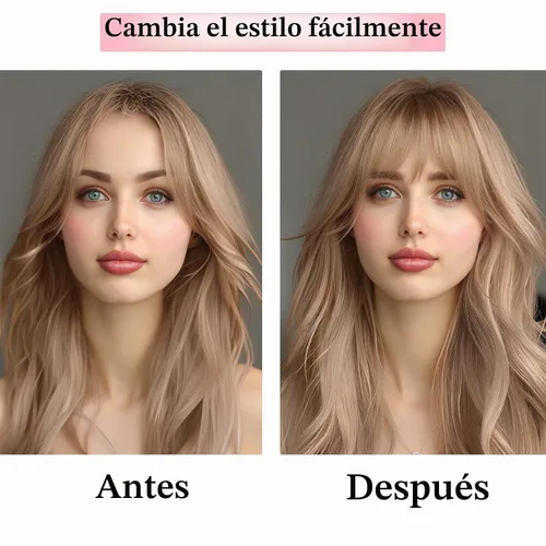 Vista 8 de SEGO Toppers de cabello humano 100% real, con flequillo de aire, base de seda 150% de densidad, topper con clip, 2.7 x 5.1 pulgadas, piezas
