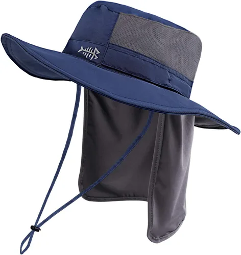 Vista 14 de BASSDASH Sombrero de pesca solar UPF 50+ resistente al agua con solapa desmontable para el cuello