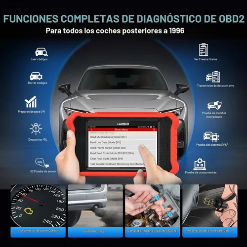 Vista 4 de LAUNCH Escáner OBD2 bidireccional completo Creader Elite 3.0 para Toyota