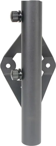 Vista 6 de Hooke Road Sistema de montaje de soporte de montaje en poste de bandera de riel de cama para camioneta Toyota Tacoma Tundra - Acero, textura negra
