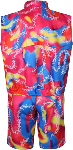 Vista 4 de Angelaicos Mens 80s Sports Skating Outfit Swimsuit with Sun Visor