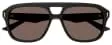 Vista 5 de Gucci GG1263S Pilot Shape - Gafas de sol para hombre + paquete con kit de gafas de lujo eSHADES, Negro