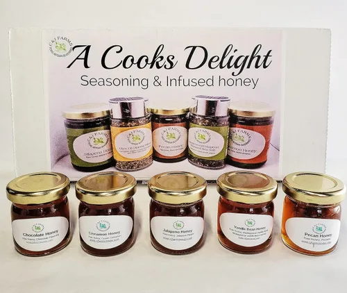 Vista 5 de C&J Farms Texas Gourmet Artisan Seasonings A Cook's Delight - Juego de regalo de 10 piezas, caja de muestras variadas, incluye muestra de especias