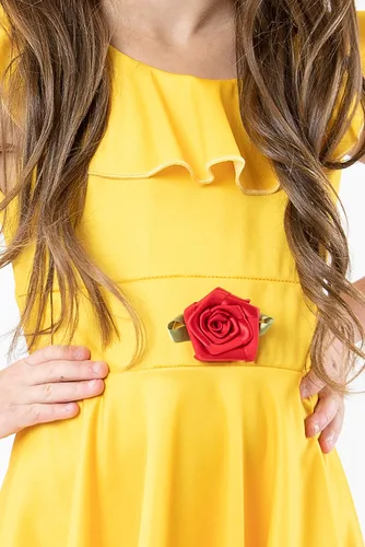 Vista 8 de Little Adventures Vestido de princesa de belleza amarillo