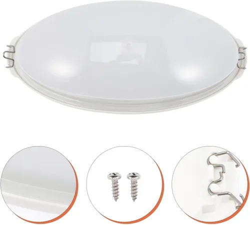Vista 9 de DOITOOL Pantalla de luz a prueba de explosiones para sauna, cubierta de lámpara de techo, impermeable, antiniebla, accesorio de luz de sauna, 8.07 x