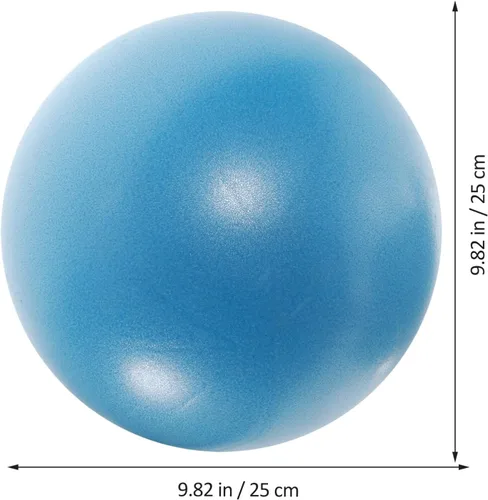 Vista 7 de iplusmile Pelota de ejercicio pequeña de Pilates de 9 pulgadas, pelota de entrenamiento para el hogar, fitness, yoga, terapia física con superficie