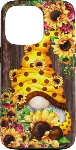 Vista 10 de Yellow Sunflower Gnome for Women Cute Summer Flower Pattern Case for iPhone 17