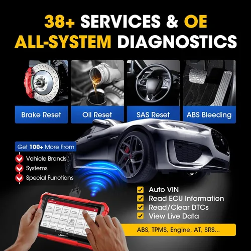 Vista 5 de Launch X431 Pros Elite 2024 Herramienta de escaneo bidireccional, más de 37 servicios, codificación ECU, diagnóstico de sistema completo todo