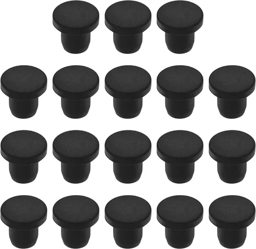 Vista 13 de MECCANIXITY - Tapones de silicona en forma de T (26mm, 1 pulgada de diámetro), color negro
