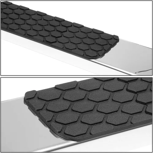 Vista 3 de DNA MOTORING Estribos de 5 pulgadas compatibles con Ram 1500 Crew Cab 2011-2018 de 4 puertas, barras Nerf de acero inoxidable con escalón lateral