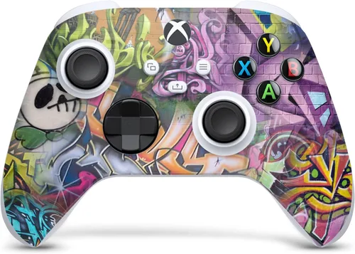 Vista 7 de GNG Graffiti Skins Compatible with Xbox Series X Console Decal Vinal Sticker + 2 Controller Set
