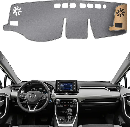 Vista 20 de Cubierta de Tablero Alfombrilla de Salpicadero Compatible con to-yota 4Runner 2009-2003 (para Conducción a la Izquierda), Alfombrilla de Tablero