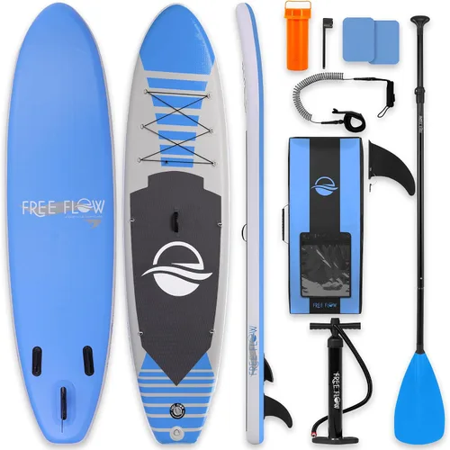 Vista 13 de SereneLife Tabla de remo inflable de 10 pies 6 pulgadas con accesorios de SUP de primera calidad, diseño amplio y estable con almohadilla