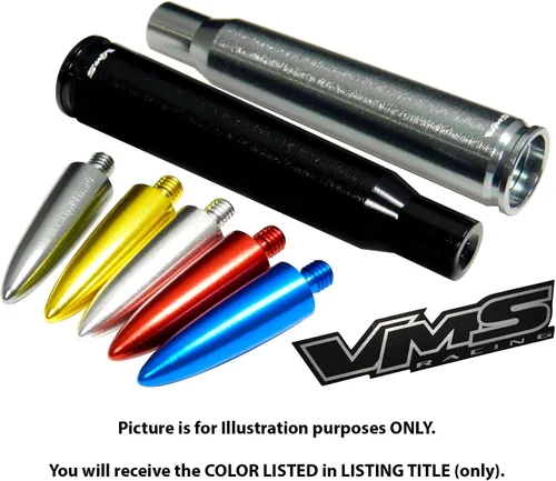 Vista 5 de VMS Racing Antena de bala de punta roja calibre 50, calibre 50, color rojo, compatible con Jeep Wrangler JK JKU JL Sahara Sport Rubicon Unlimited