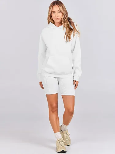 Vista 166 de ANRABESS - Sudaderas con capucha para mujer, sobre talla, de vellón de manga larga, modelo de 2024, para otoño