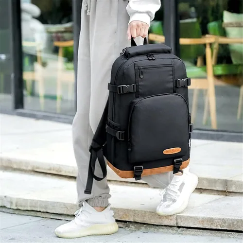 Vista 8 de Cristiano Ronaldo Bookabg - Mochila ligera al Nassr FC con bolsillo frontal, bolsa diaria duradera para jóvenes y adolescentes, Azul marino (Navy1)